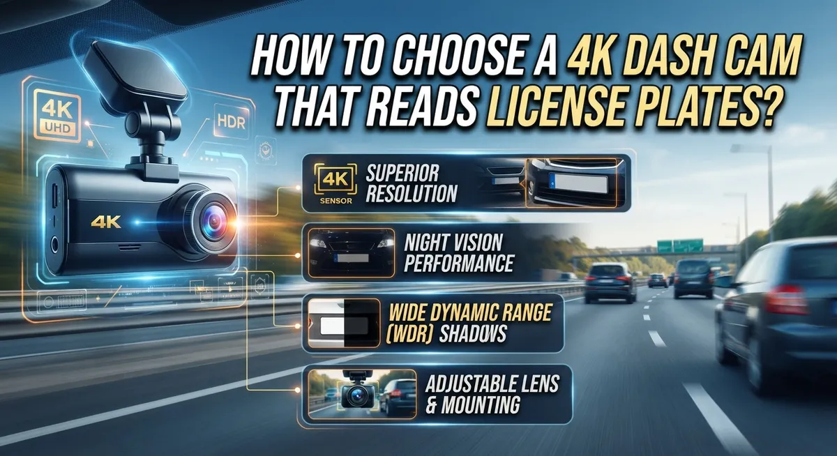 How to Choose a 4K Dash Cam That Reads License Plates?