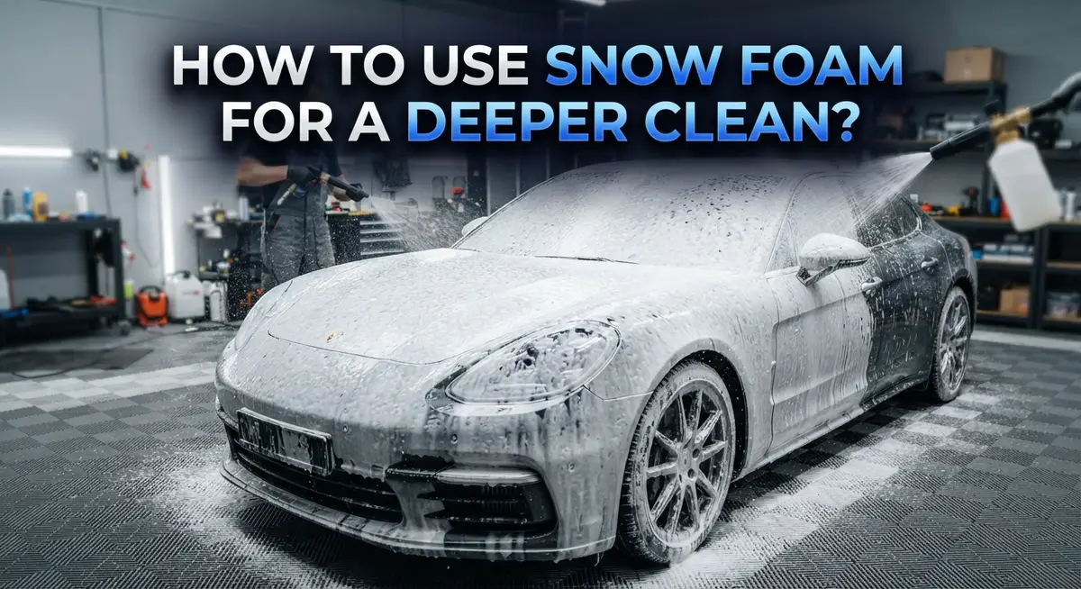 How to Use Snow Foam for a Deeper Clean?
